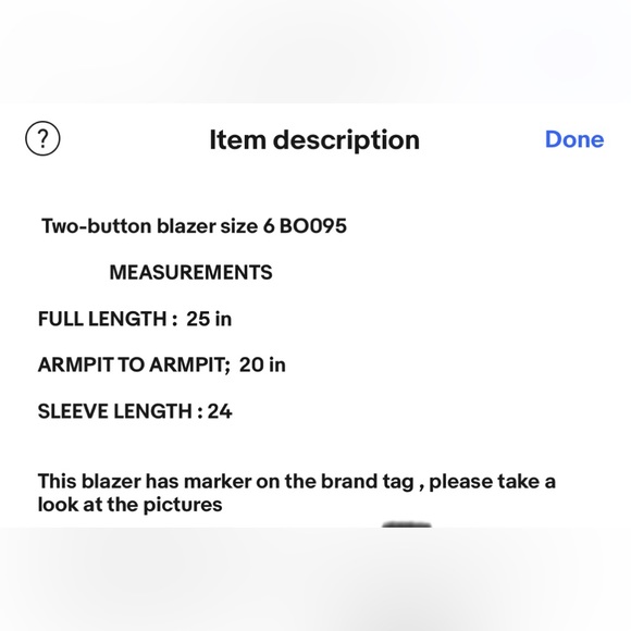 J.Crew Factory Two-button blazer Color White BO095 Size 6 - Picture 14 of 15